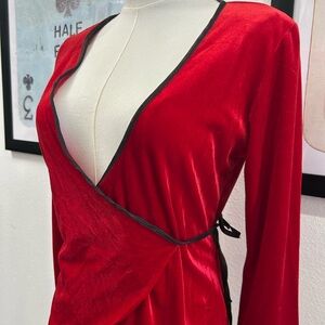 Franzetti Elegant Red Velvet Top